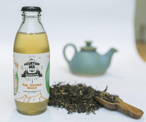Mountain Bee Kombucha in Bangalore for gut-health, probiotics, low-calories, live-cultured drink. Ideal alternative for soda, caffeinated beverages and alcohol. Oolong tea Kombucha, All natural, bioavailable antioxidants